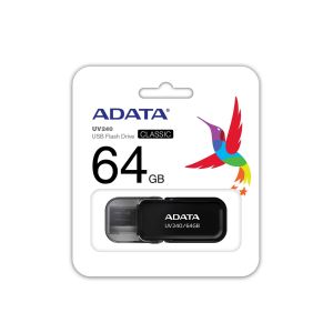 ADATA UV240/64GB/USB 2.0/USB-A/Negru AUV240-64G-RBK