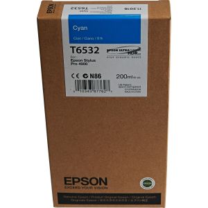 Cartuş Epson T6532, azuriu (cyan), original