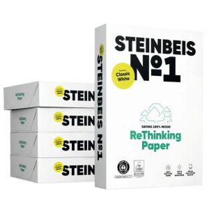 Hârtie de copiere Steinbeis №1 reciclată A4, 80g CIE 55