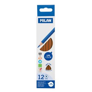 Creioane triunghiulare MILAN Ergo Grip 1 buc., maro