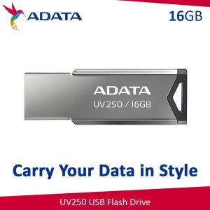 ADATA UV250/16GB/USB 2.0/USB-A/Negru AUV250-16G-RBK