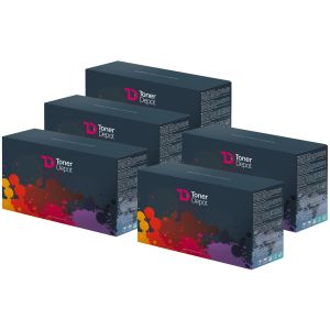 TonerDepot toner 2 x HP Q6000A, Q6001A, Q6002A, Q6003A (124A) + Q6000A GRATUIT, PREMIUM, multipack