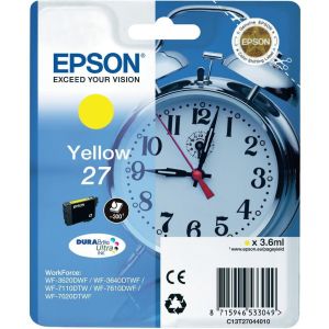 Cartuş Epson T2704 (27), C13T27044012, galben (yellow), original