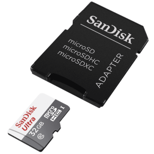 Adaptor SanDisk Ultra/micro SDHC/32GB/100MBps/UHS-I U1/Clasa 10/+ SDSQUNR-032G-GN3MA
