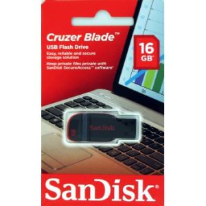SanDisk Cruzer Blade/16 GB/USB 2.0/USB-A/Negru SDCZ50-016G-B35