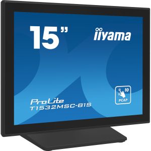 15" iiyama T1532MSC-B1S:PCAP,10P,FHD,HDMI,DP T1532MSC-B1S