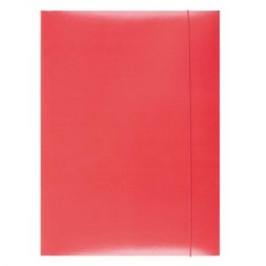 Ambalaj din carton roșu pentru produse de birou cu bandă de cauciuc