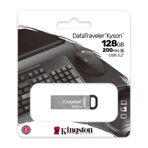 Kingston DataTraveler Kyson/128GB/USB 3.2/USB-A/Silver DTKN/128GB