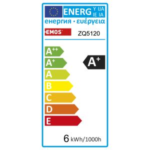 BEC LED EMOS CLASIC A60 6W (40W) 470lm E27 WW 1525733235