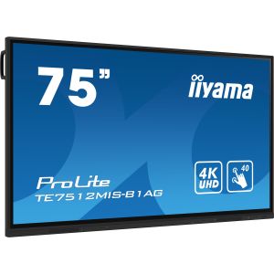 75 inchi iiyama TE7512MIS-B1AG: IPS, 4K UHD, Android, 24/7 TE7512MIS-B1AG