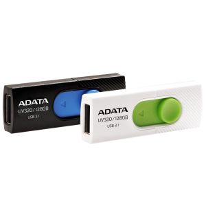ADATA UV320/128GB/USB 3.2/USB-A/Alb AUV320-128G-RBKBL