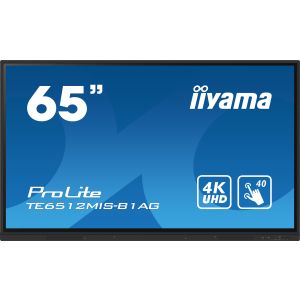 65 inchi iiyama TE6512MIS-B1AG: IPS, 4K UHD, Android, 24/7 TE6512MIS-B1AG