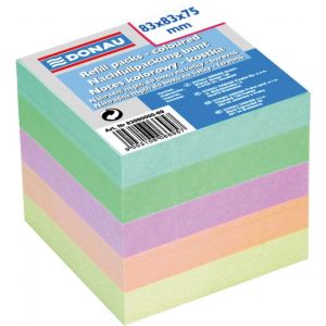 Bloc cub dezlipit, 83x83x75 mm, culori pastelate