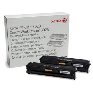 Toner Xerox 106R03048 (3020, 3025), pachet de două, negru (black), original