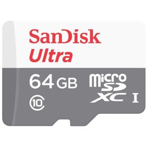SanDisk Ultra/micro SDXC/64GB/100MBps/UHS-I U1 / Clasa 10 SDSQUNR-064G-GN3MN