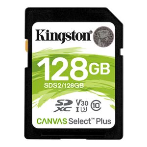 Kingston Canvas Select Plus U3/SDXC/128GB/100MBps/UHS-I U3 / Clasa 10 SDS2/128GB