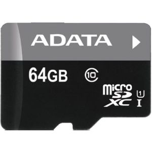 Adaptor Adata/micro SD/64GB/50MBps/UHS-I U1/Clasa 10/+ AUSDX64GUICL10-RA1