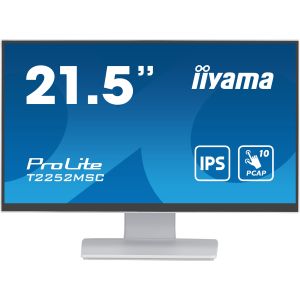 LCD de 22 inchi iiyamaT2252MSC-W2: IPS, FHD, 10P, DP, HDMI T2252MSC-W2