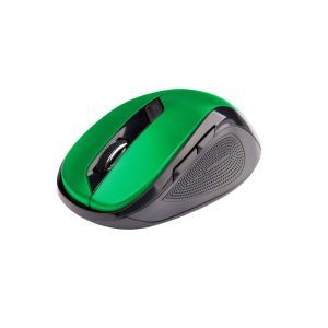 Mouse C-TECH WLM-02/Ergonomic/Optic/USB fără fir/Negru-Verde WLM-02G