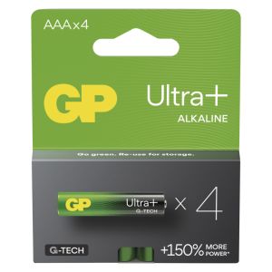 Baterie alcalina GP ULTRA PLUS AAA (LR03) - 4 buc 1013124000
