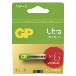 Baterie alcalina GP ULTRA AAA (LR03) - 6 buc 1013126000