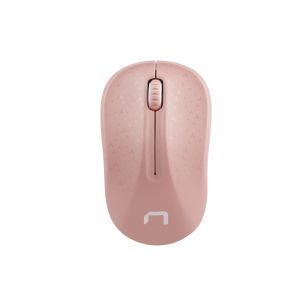 Mouse optic Natec TOUCAN/1600 DPI/de călătorie/optic/USB fără fir/alb-roz NMY-1652