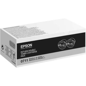 Toner Epson C13S050711 (AL-M200), pachet de două, negru (black), original