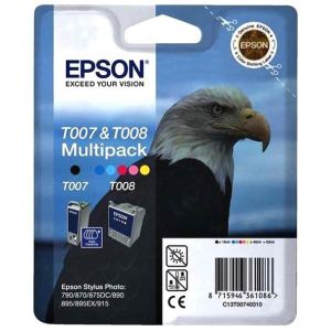 Cartuş Epson T007 + T008, multipack, original