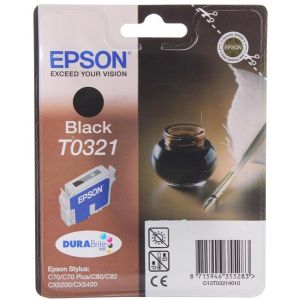 Cartuş Epson T0321, negru (black), original