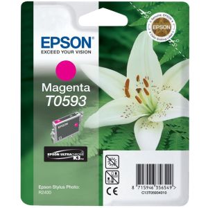 Cartuş Epson T0593, purpuriu (magenta), original