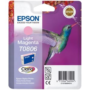 Cartuş Epson T0806, purpuriu deschis (light magenta), original