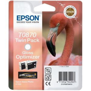 Cartuş Epson T0870, pachet de două, optimizator de culoare (color optimalizer), original