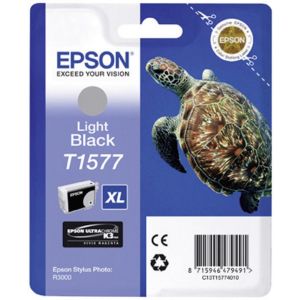 Cartuş Epson T1577, negru deschis (light black), original
