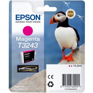Cartuş Epson T3243, purpuriu (magenta), original