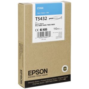 Cartuş Epson T5432, azuriu (cyan), original