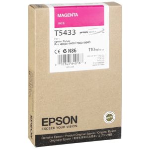 Cartuş Epson T5433, purpuriu (magenta), original