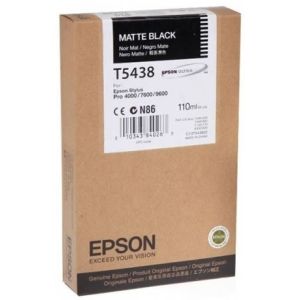Cartuş Epson T5438, negru mat (matte black), original