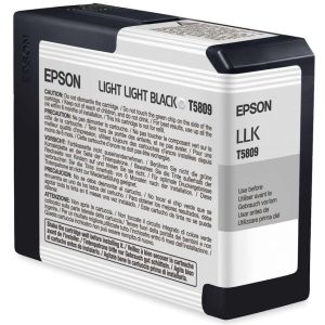 Cartuş Epson T5809, negru deschis (light black), original