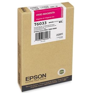 Cartuş Epson T6033, purpuriu (magenta), original