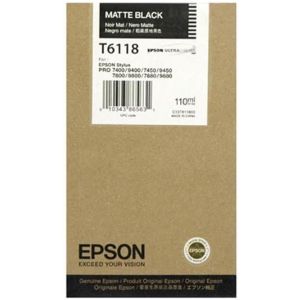 Cartuş Epson T6118, negru mat (matte black), original