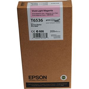 Cartuş Epson T6536, purpuriu (magenta), original