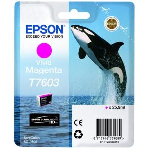 Cartuş Epson T7603, purpuriu (magenta), original