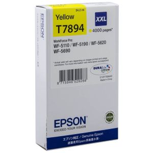 Cartuş Epson T7894, galben (yellow), original