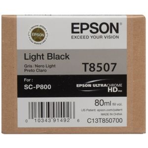 Cartuş Epson T8507, negru deschis (light black), original