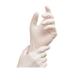 Mănuși albe din latex, fără pudră, mărime XL