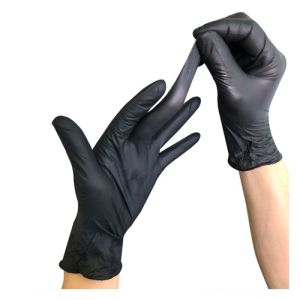 Mănuși chirurgicale nitril negre, fără pudră M 100 buc