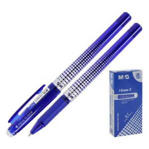 Roller gel/cauciuc M&amp;G iErase II 0,7 mm, albastru