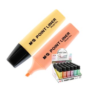 Highlighter M&amp;G Point Liner Pastel, amestec de culori
