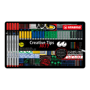 Set creativ STABILO Creative Tips CLASSIC (6 culori diferite) Set de 30 buc într-o cutie