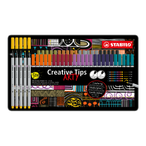 Set creativ STABILO Sfaturi creative URBAN (10 culori diferite) Set 50 buc într-o cutie